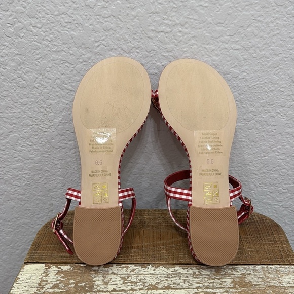 Jeffrey Campbell Beeanca Gingham Sandals Size 6.5 - Picture 9 of 10